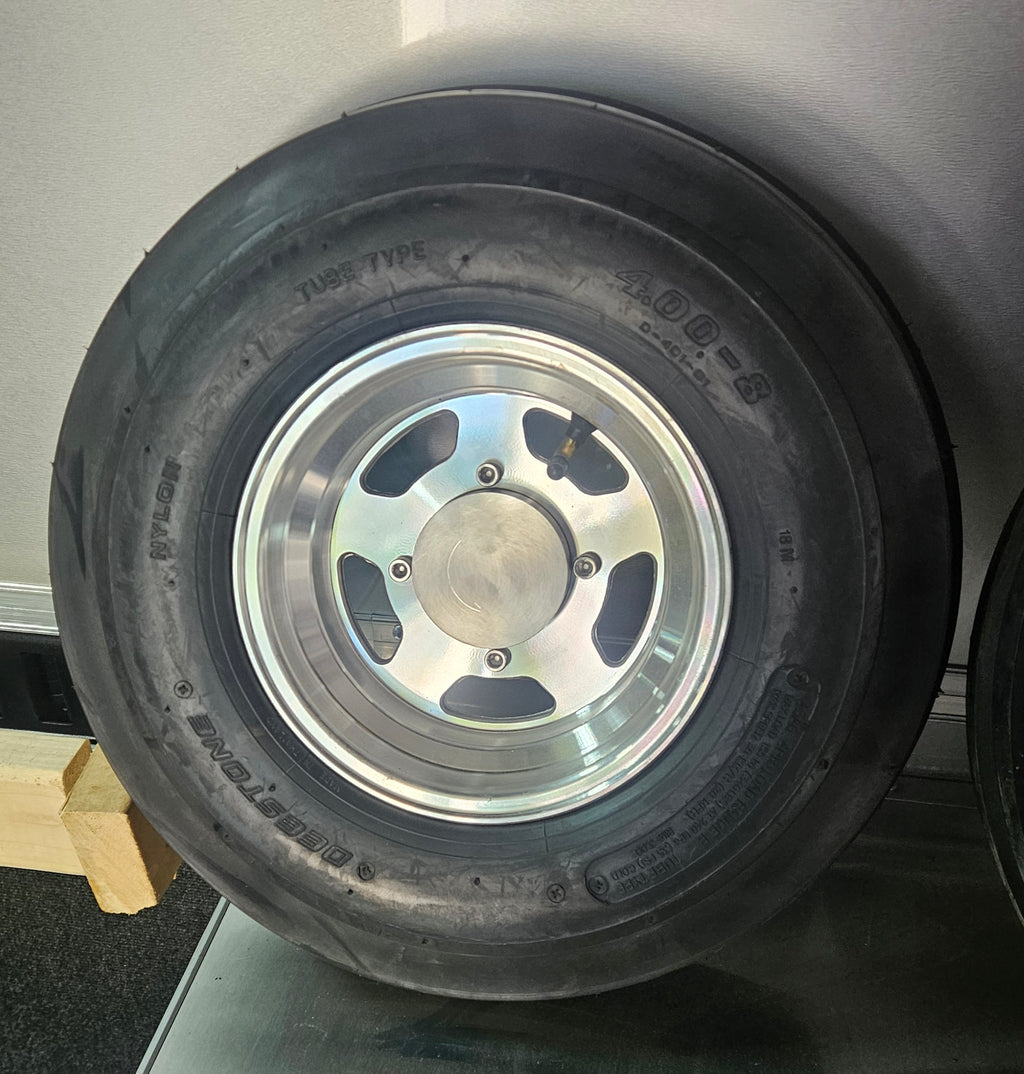 Cast Aluminum Slotted Wheel Combo with Premium Hubs