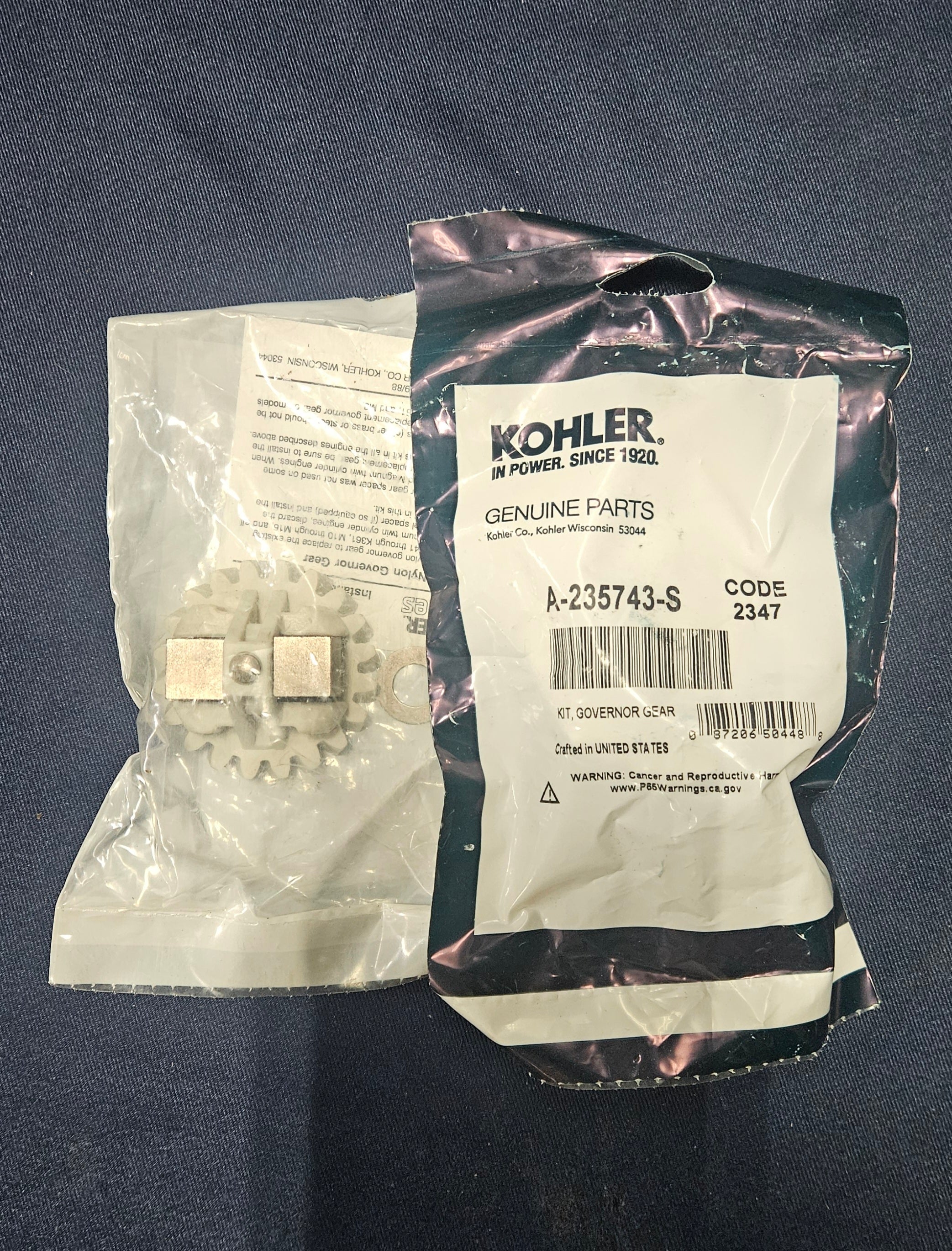 Kohler A235743s Governor Gear