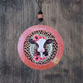 Floral Cow With Leopard Print