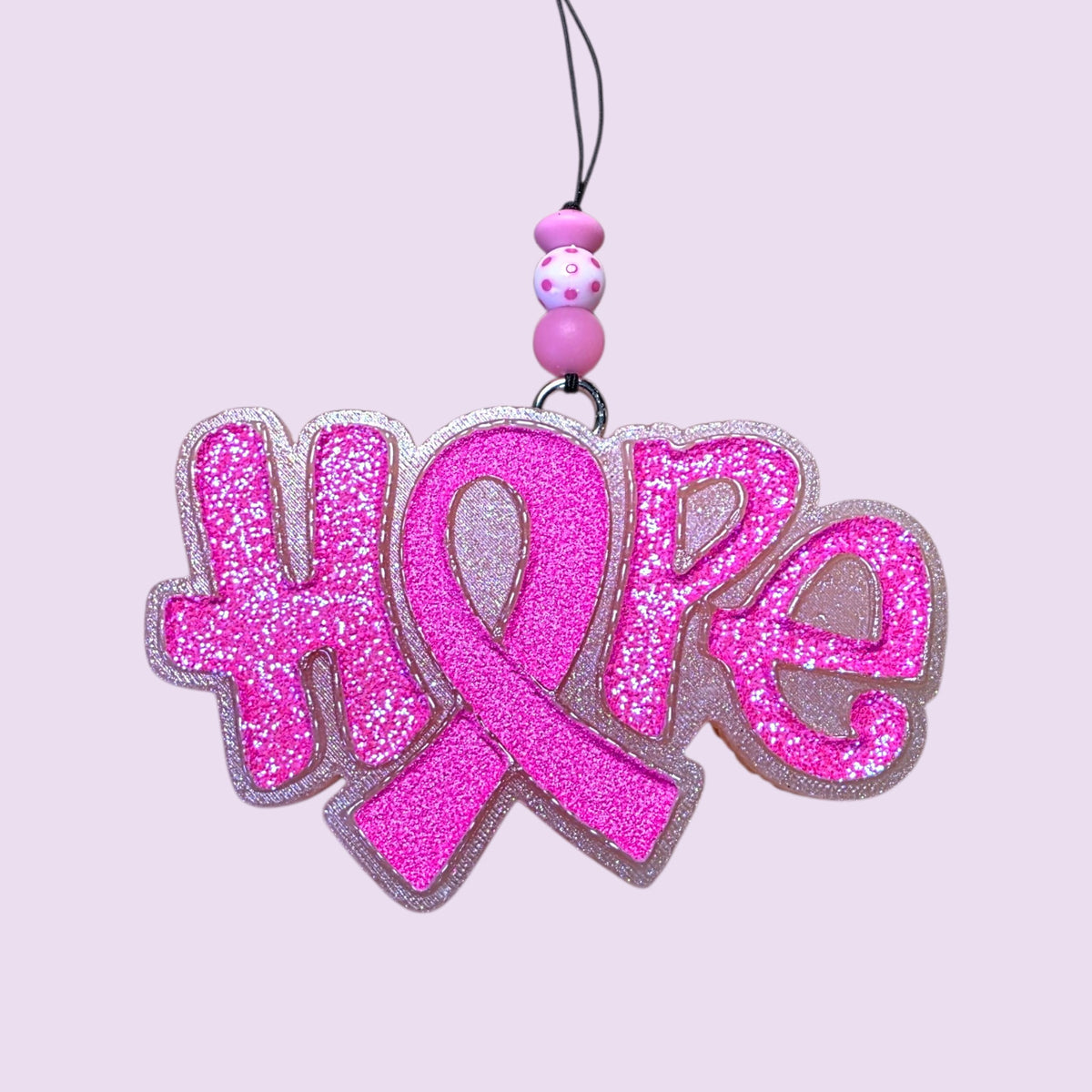 Hope Breast Cancer Awareness Ribbon Freshie