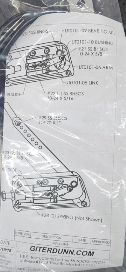 Universal Throttle Kit from Hooker Hitch