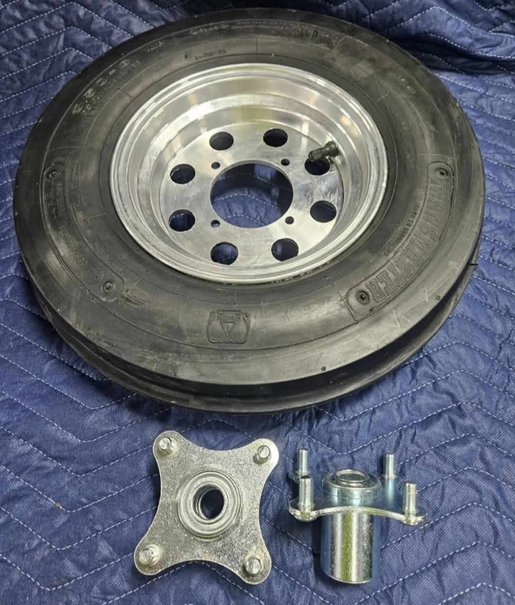 Cast Aluminum Circle Front Wheels With Steel Hubs
