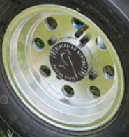 Cast Aluminum 3.5x8 wheels with Premium Hubs-NO TIRES