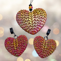 3D Crochet Heart Freshie Set