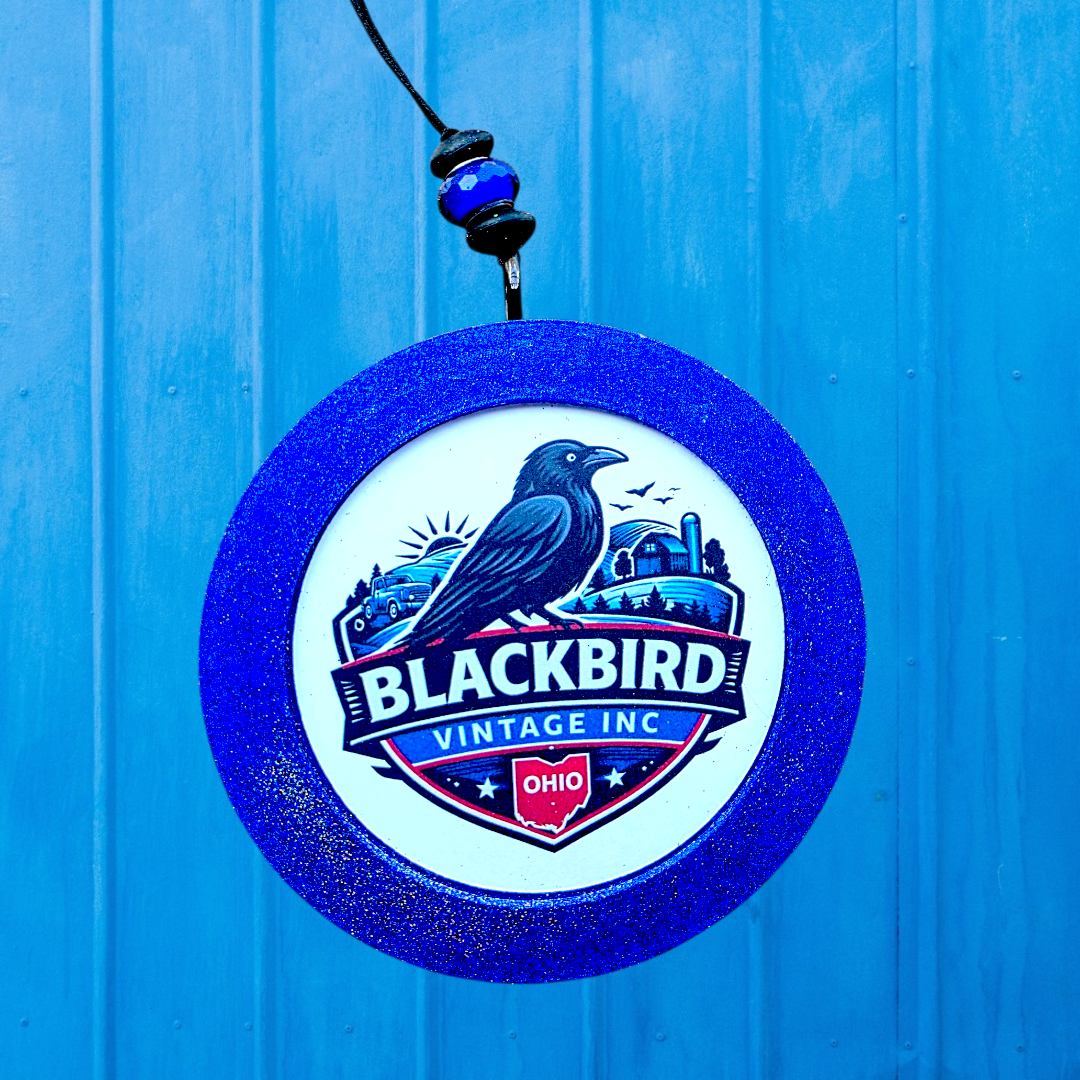 Blackbird Vintage Round freshie
